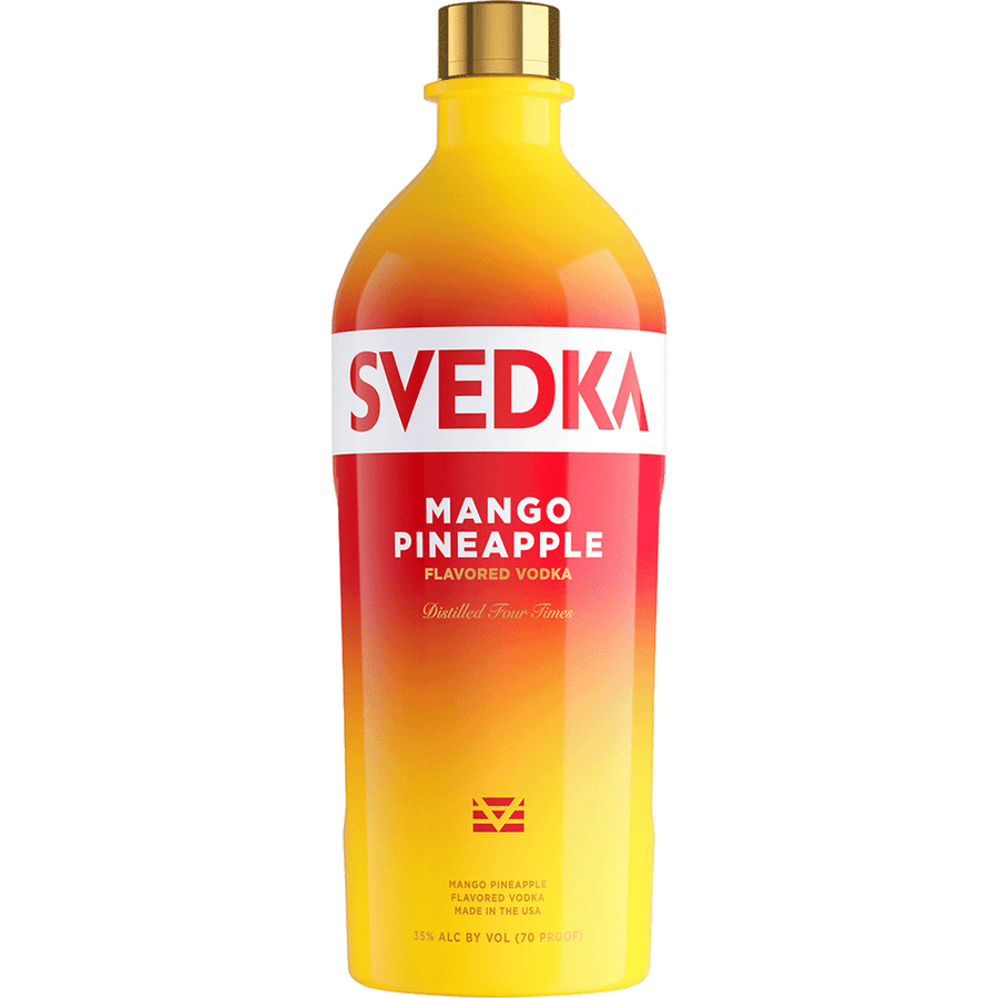 Svedka Mango Pineapple 1.75L Front Bottle Label