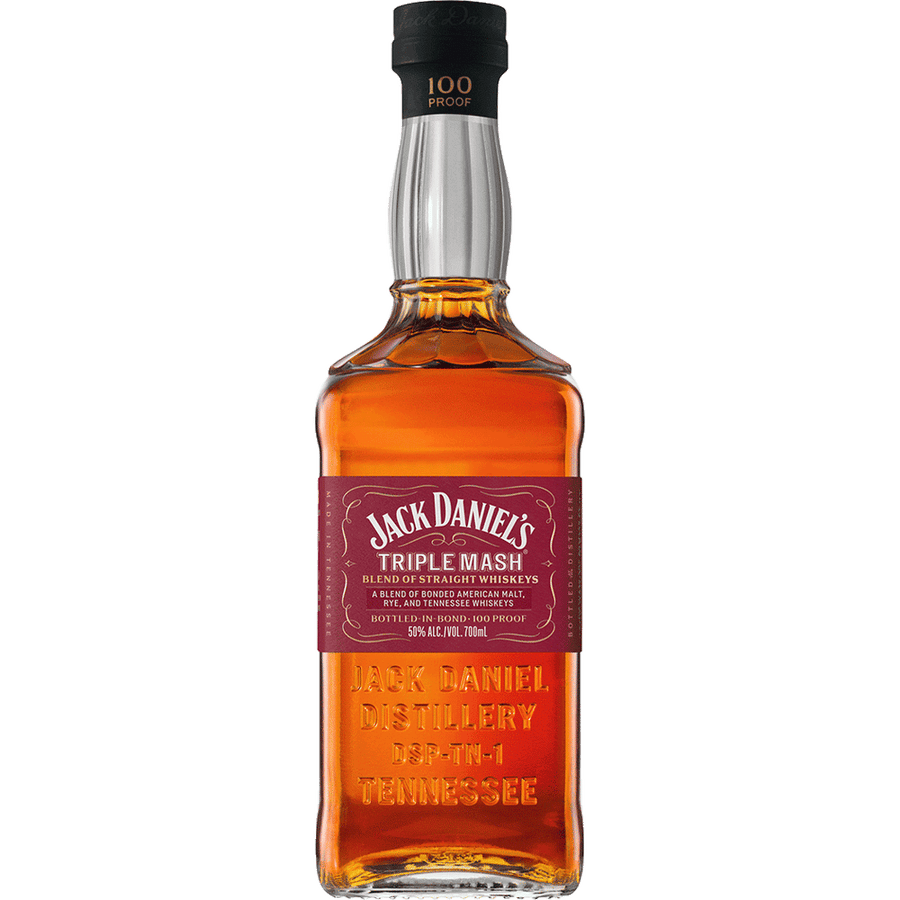 Jack Daniel's Triple Mash Blended 700ML Front Bottle Label