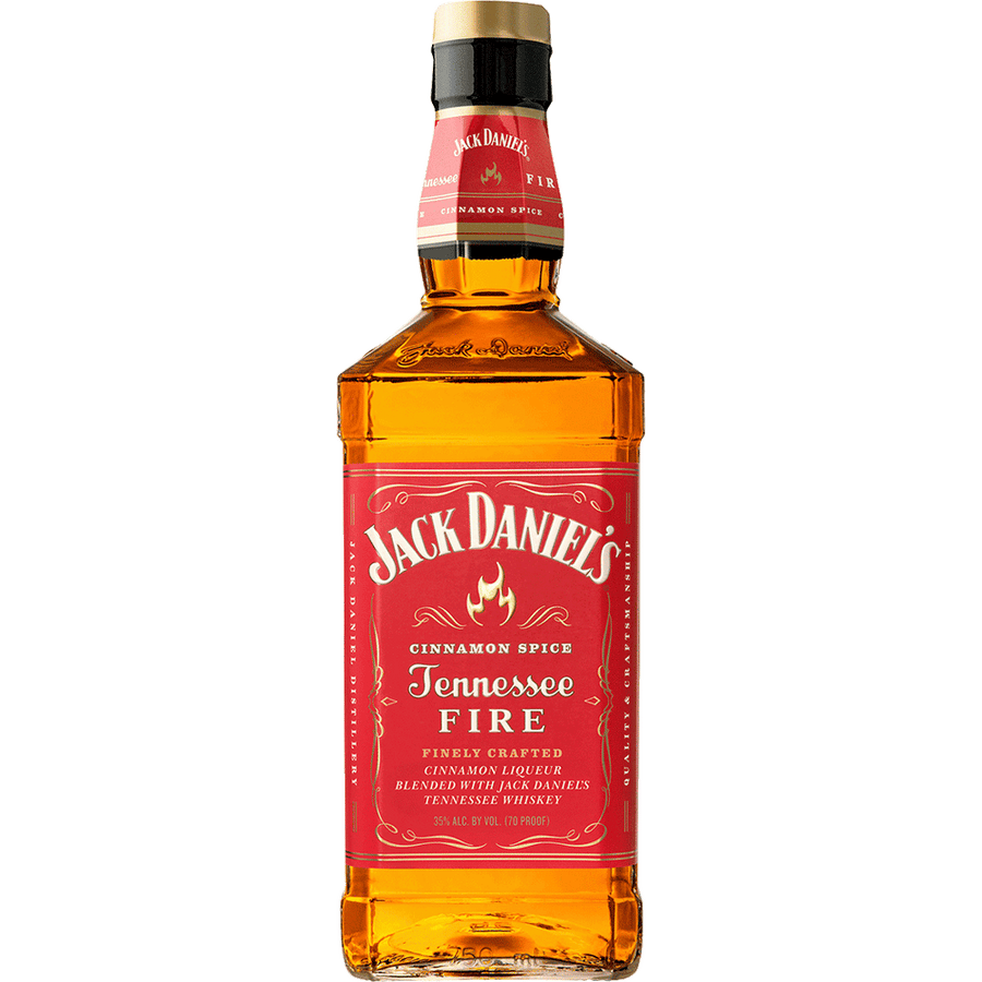 Jack Daniel's Tennessee Fire Whiskey 50ML Front Bottle Label