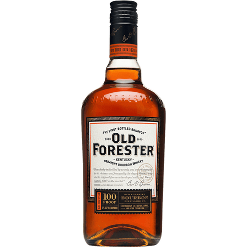 Old Forester 100 Proof Bourbon 1L Front Bottle Label