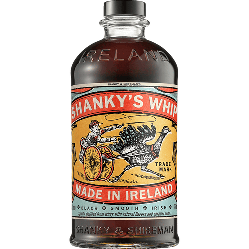 Shanky's Whip Black Smooth Irish Liqueur 375ML Front Bottle Label