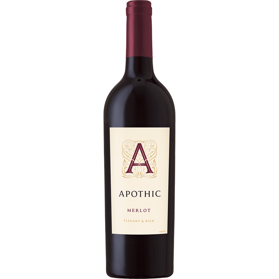 Apothic Merlot 750ML Front Bottle Label