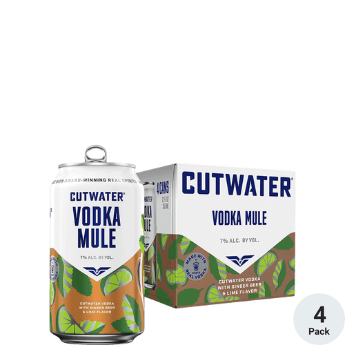Cutwater Vodka Mule 4pk-12oz Cans Front Bottle Label