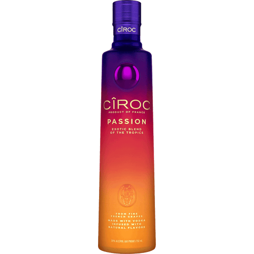 Ciroc Passion Vodka 750ML Front Bottle Label