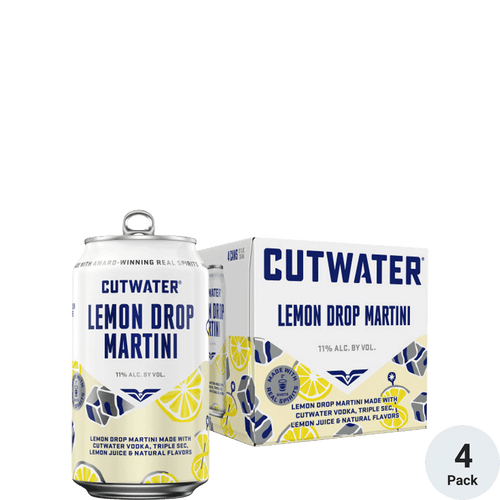 Cutwater Lemon Drop Martini 4pk-12oz Cans Front Bottle Label