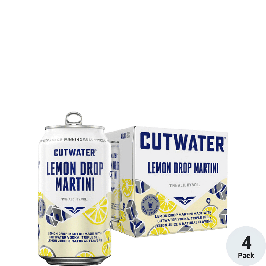 Cutwater Lemon Drop Martini 4pk-12oz Cans Front Bottle Label
