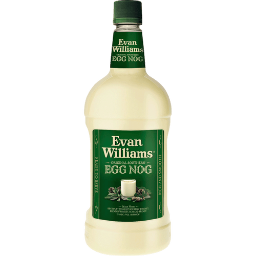 Evan Williams Egg Nog 750ML Front Bottle Label
