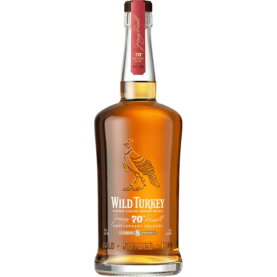 Wild Turkey Jimmy Russell 70th Release 8 YR 750ML Front Bottle Label