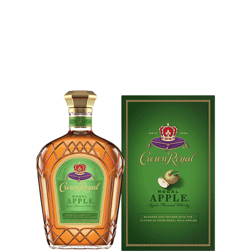 Crown Royal Regal Apple Flavored Whisky 375ML Front Bottle Label