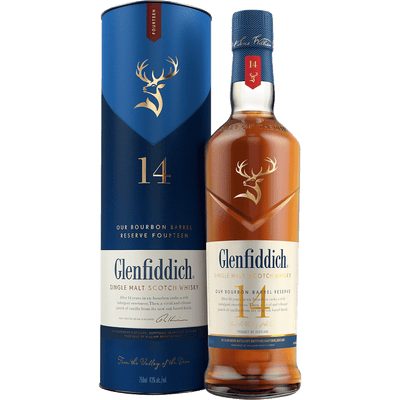 Glenfiddich 14Yrs Bourbon Barrel - Scotch bottle available at Buffalo House Liquor & Wines