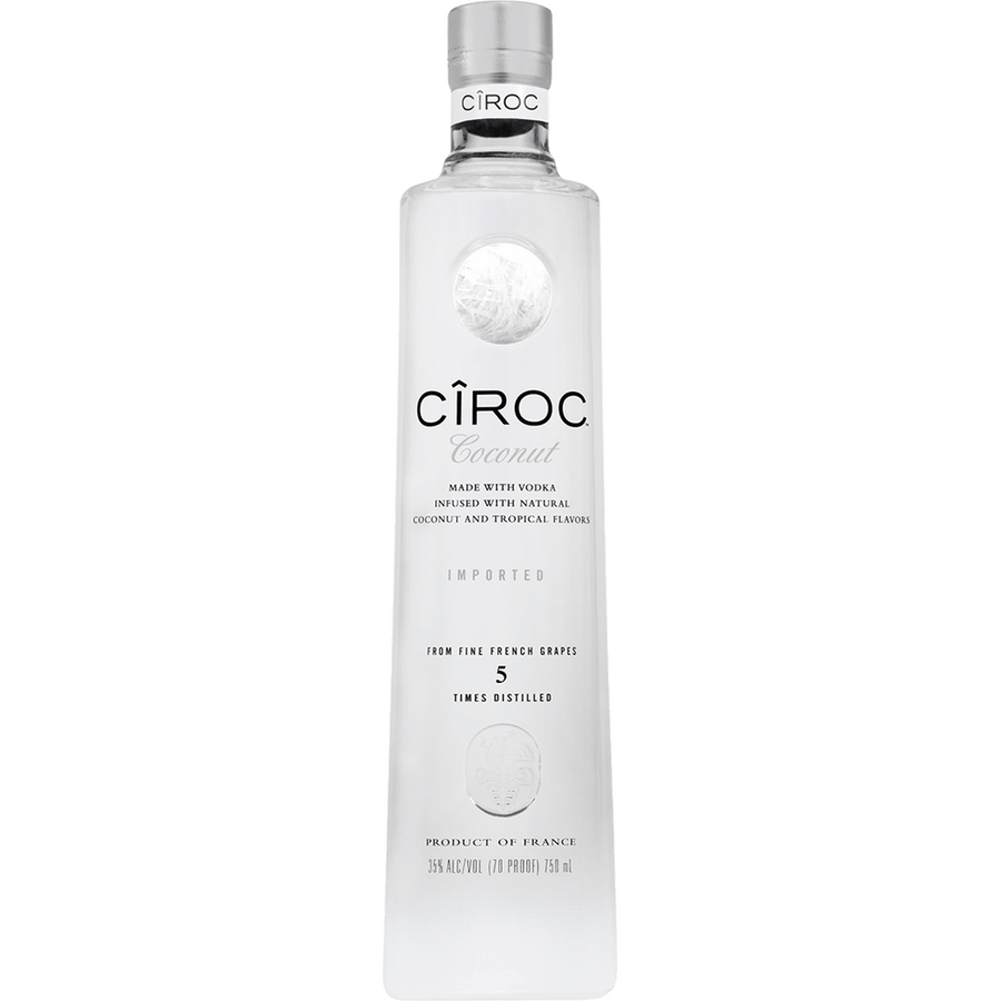 CIROC Coconut 750ML Front Bottle Label