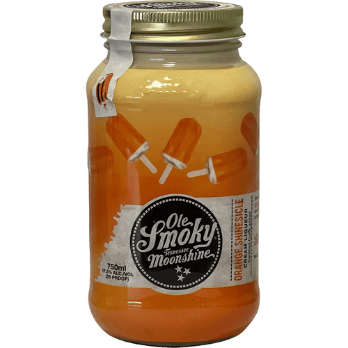 Ole Smoky Orange Shinesicle Cream Liqueur 750ML Front Bottle Label