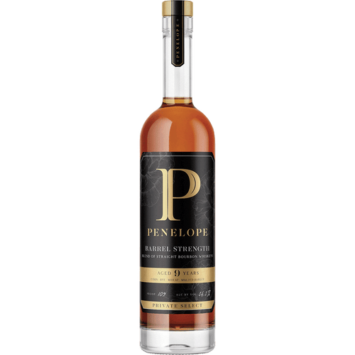 Penolope Bourbon Private Select 9Yrs 750ML Front Bottle Label