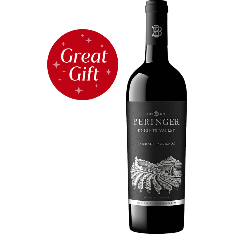 Beringer Knights Valley Cab Sauv 750ML Front Bottle Label