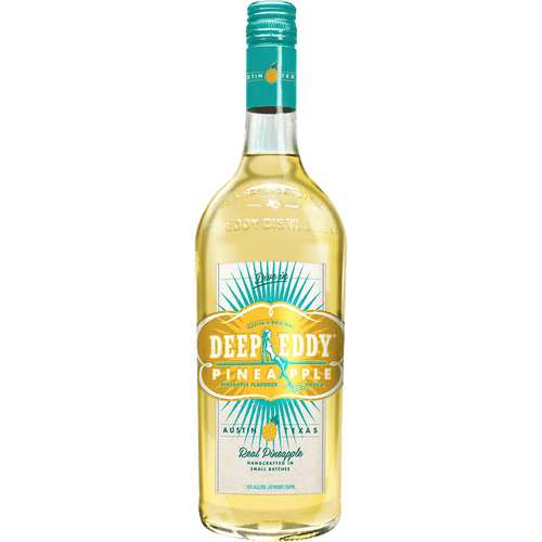 Deep Eddy Pineapple 1L Front Bottle Label