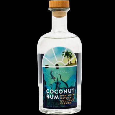 Beyond Distilling Coconut Rum 750ML Front Bottle Label
