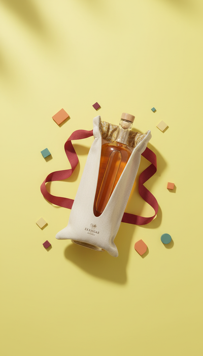 Premium Tequila in Branded Retail Bag