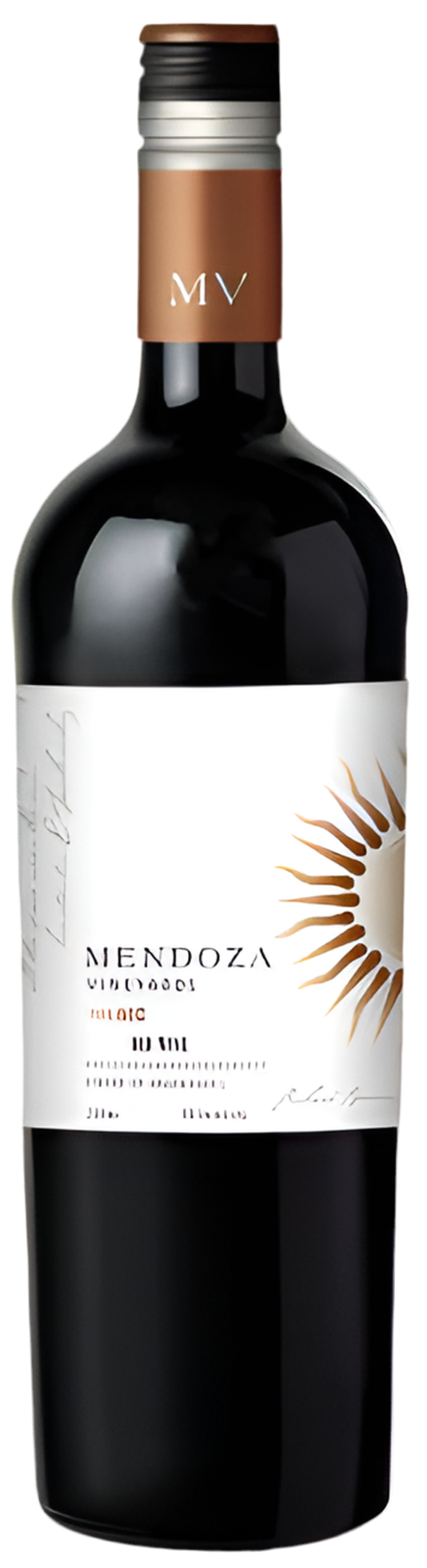 Mendoza Vineyards Malbec 750ML Front Bottle Label