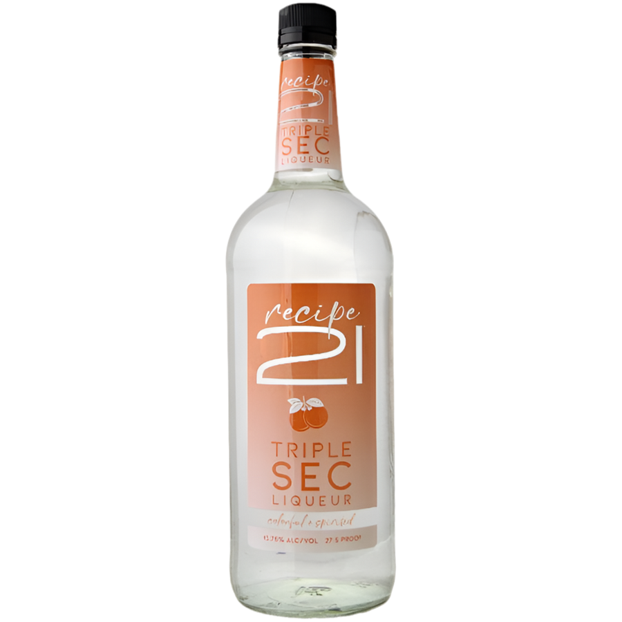 Recipe 21 Triple Sec 1L Front Bottle Label