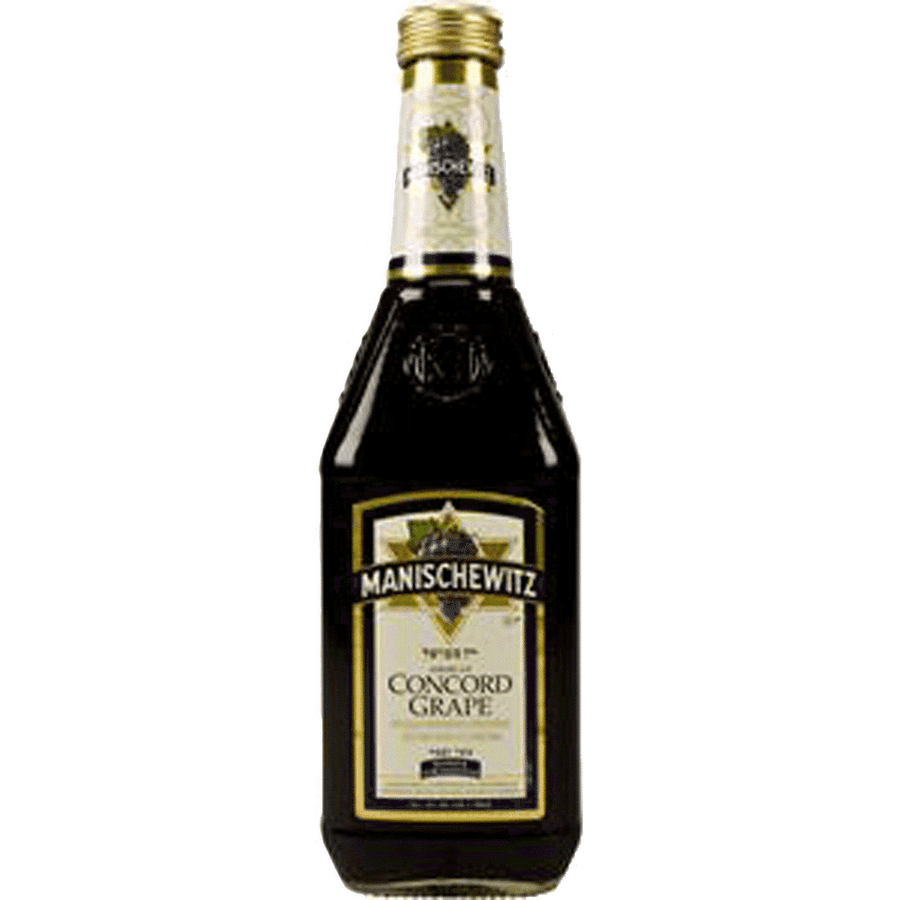 Manischewitz Concord Grape Kosher 1.5L Front Bottle Label