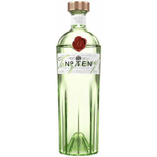 Tanqueray No. Ten London Dry Gin 1L Front Bottle Label