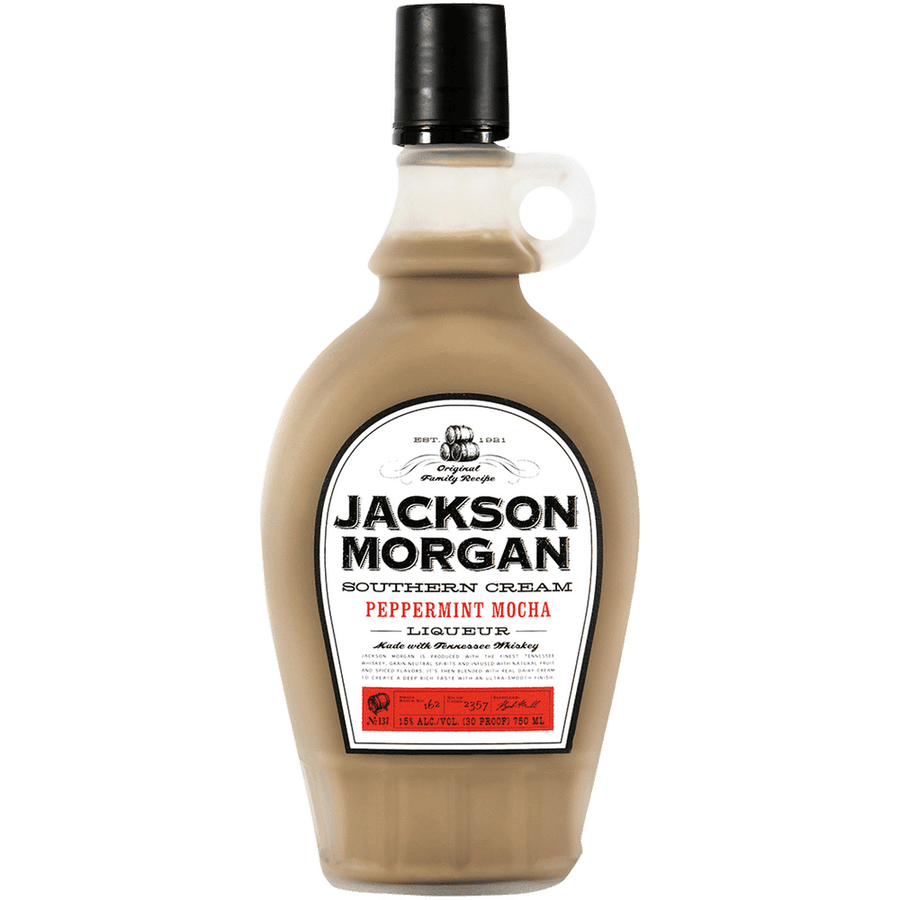 Jackson Morgan Peppermint Mocha 750ML Front Bottle Label