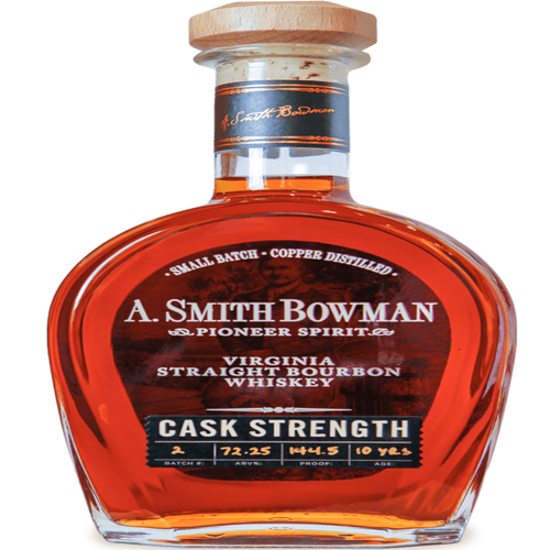 A. Smith Bowman Cask Strength 750ML Front Bottle Label
