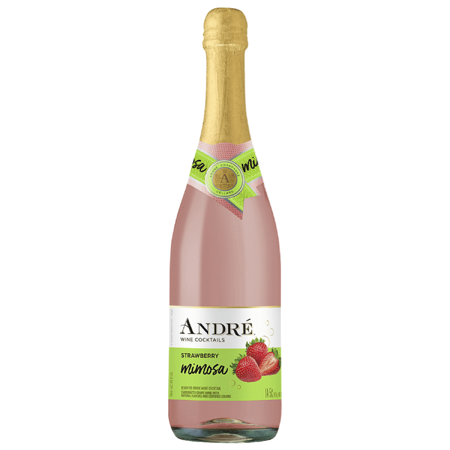 Andre Strawberry Mimosa 750ML Front Bottle Label