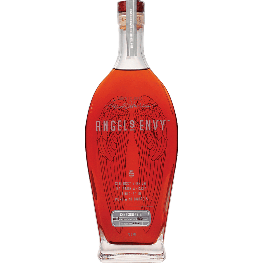 Angel's Envy Cask Strength Port Wine Finished Bourbon 750ML Front Bottle Label