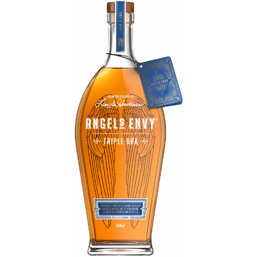 Angel's Envy Triple Oak Bourbon 750ML Front Bottle Label