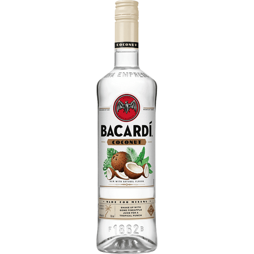Bacardi Coconut 1.75L Front Bottle Label