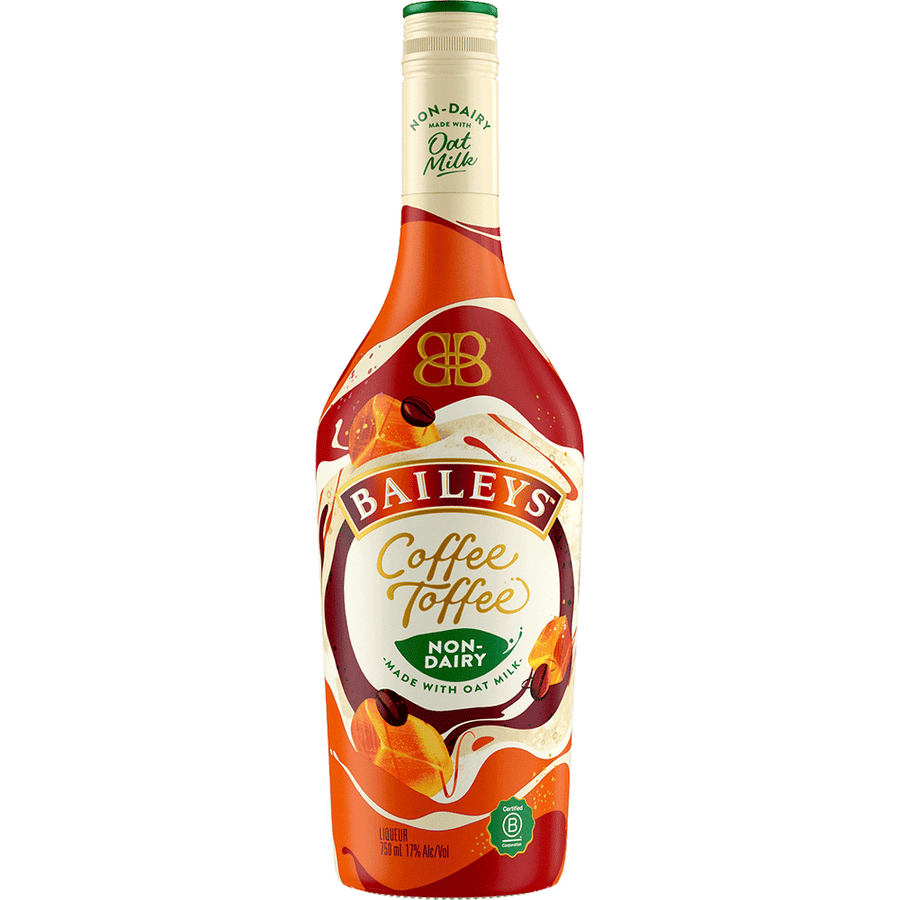 Baileys Coffee Toffee Cream Liqueur 50ML Front Bottle Label
