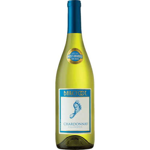 Barefoot Chardonnay 187ML Front Bottle Label