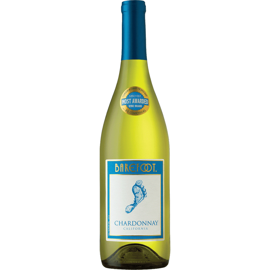 Barefoot Chardonnay 187ML Front Bottle Label