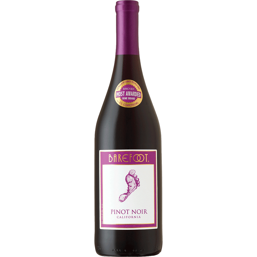 Barefoot Pinot Noir 187ML Front Bottle Label