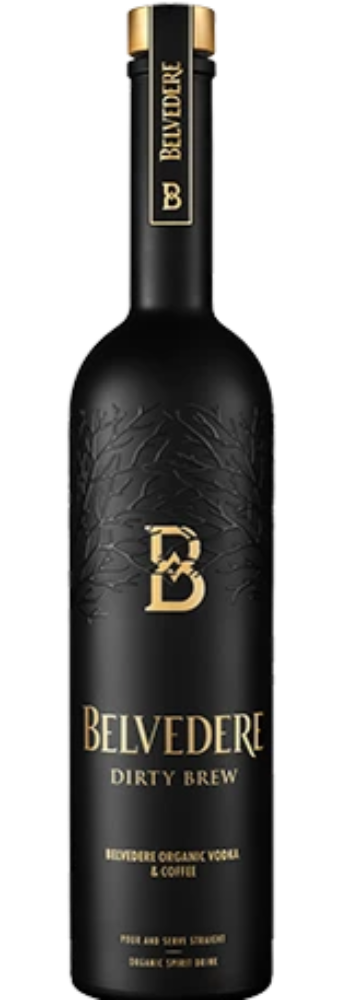 Belvedere Dirty Brew 750ML Front Bottle Label