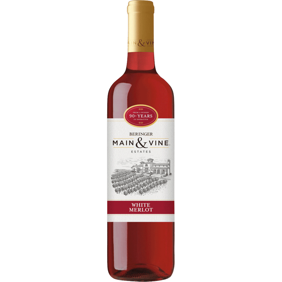 Beringer White Merlot 1.5L Front Bottle Label