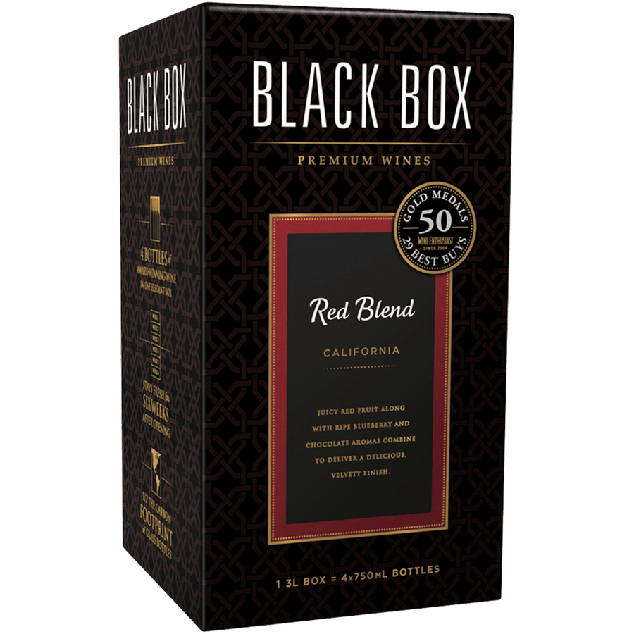 Black Box Red Blend 3L Front Bottle Label