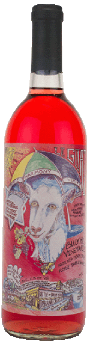 Bully Hill Love Goat Rose 750ML Front Bottle Label