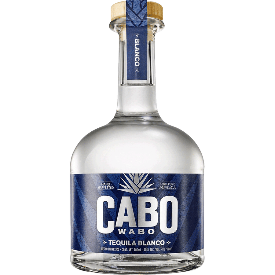 Cabo Wabo Blanco Tequila 750ML Front Bottle Label