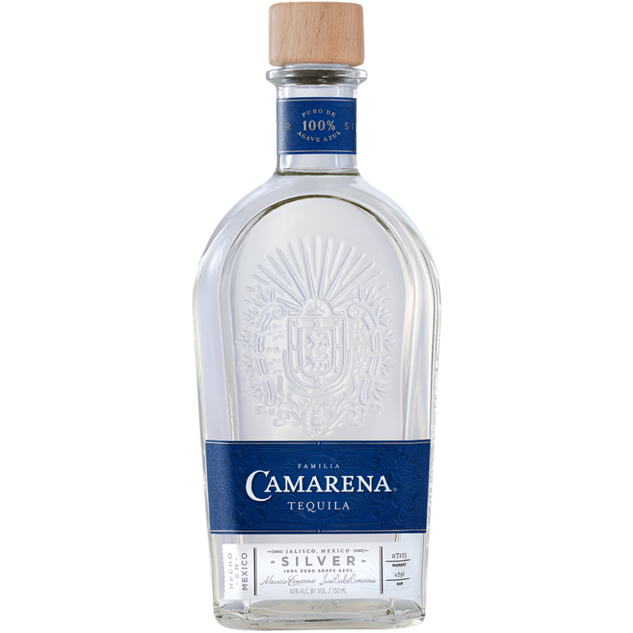 Camarena Silver 375ML Front Bottle Label