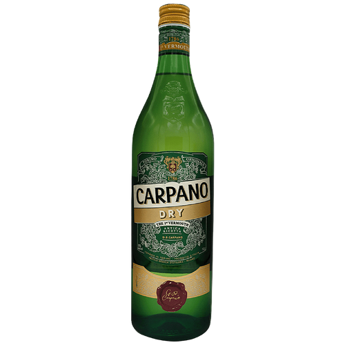 Carpano Dry Vermouth 750ML Front Bottle Label