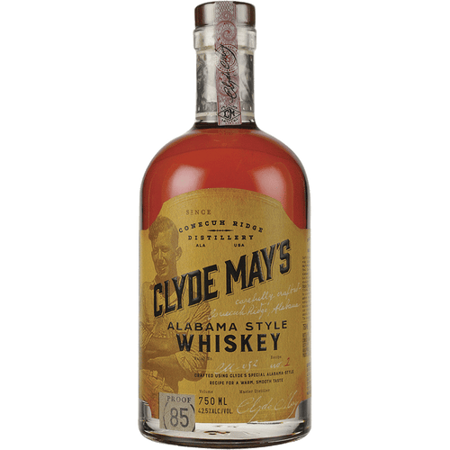 Clyde May's Whiskey 750ML Front Bottle Label