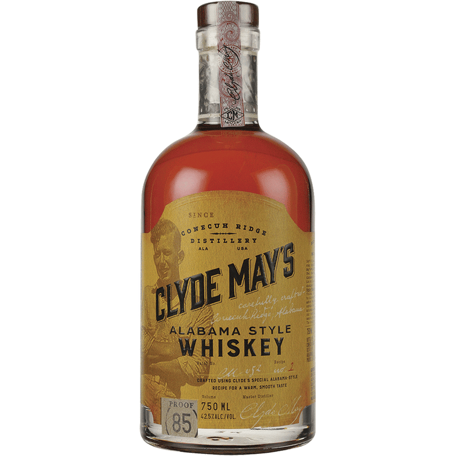 Clyde May's Whiskey 750ML Front Bottle Label