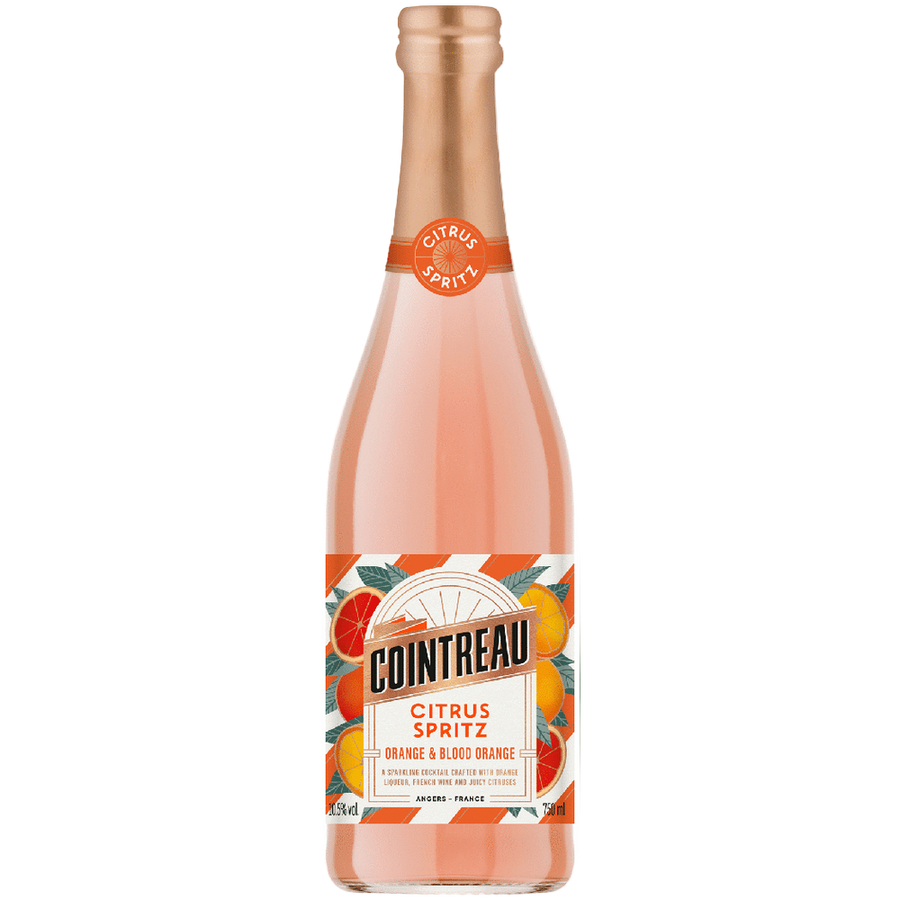 Cointreau Citrus Spritz Orange and Blood Orange 750ML Front Bottle Label