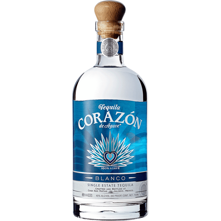 Corazon Blanco Tequila 750ML Front Bottle Label