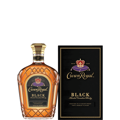 Crown Royal Black 750ML Front Bottle Label