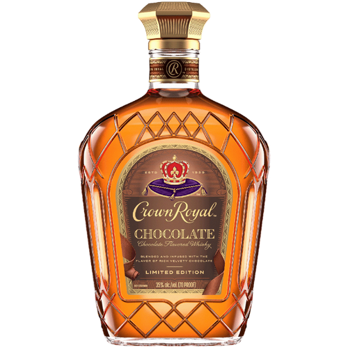 Crown Royal Chocolate 750ML Front Bottle Label
