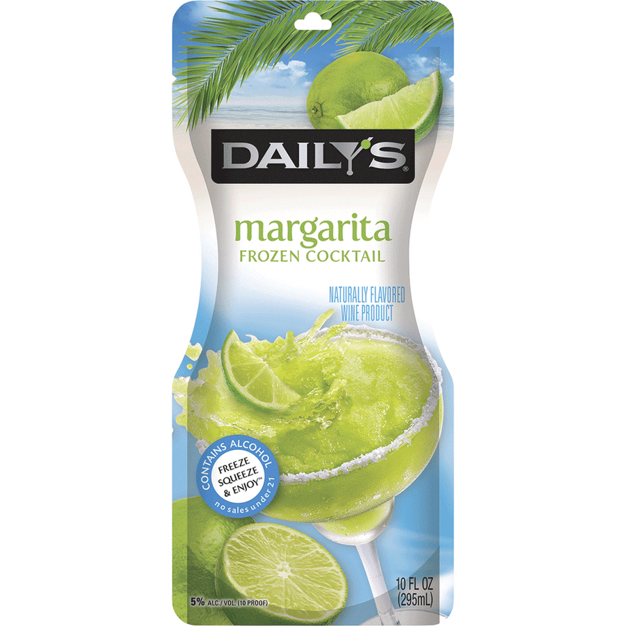 Dailys Pouches Margarita 10Oz Front Bottle Label