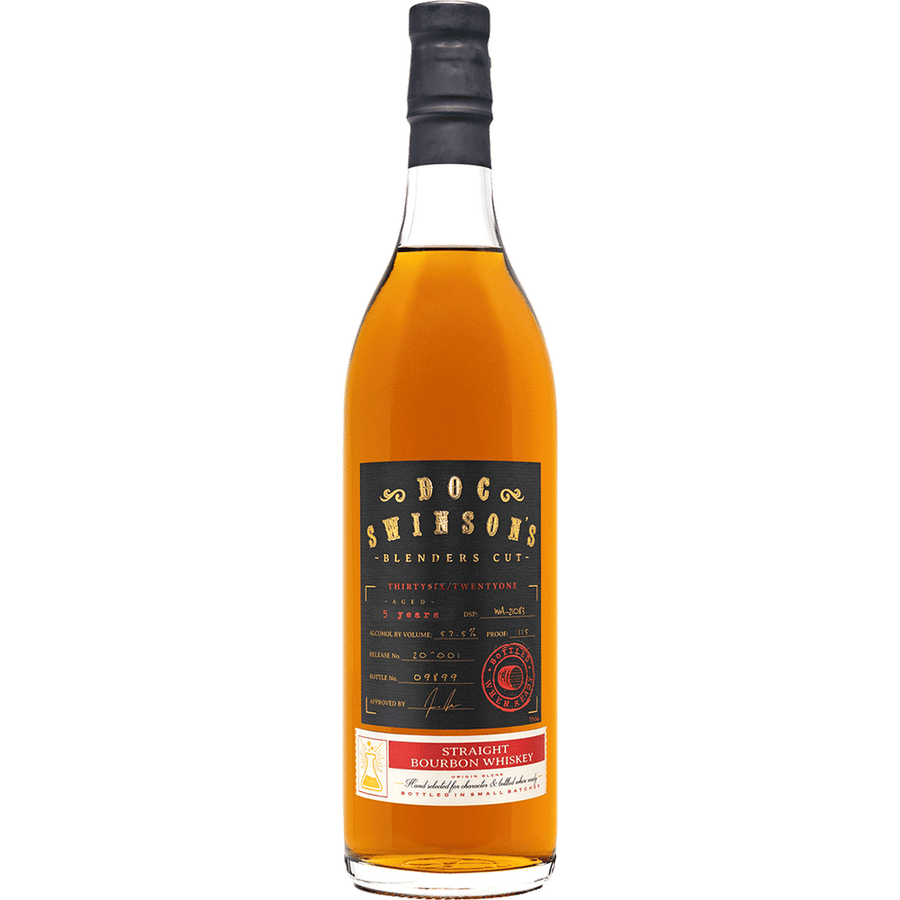 Doc Swinson's 5Yrs Straight Bourbon 750ML Front Bottle Label